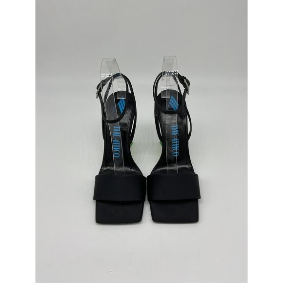 The Attico 'Cheope' Black Leather 105 Sandal Size 7 - Picture 4 of 5